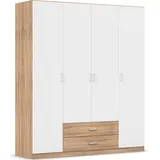 Rauch Drehtürenschrank »Kleiderschrank Schrank Garderobe Wäscheschrank GAMMA in 3 Breiten«, mit 6 Schubladen, in schlichtem Design TOPSELLER MADE IN GERMANY,