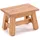 DESIGN DELIGHTS Blumenhocker, Honig, Holz 30x21x20 cm, Wohnzimmer, Hocker, Sitzhocker