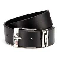 BEZLIT Herrengürtel Leder 125 cm Schwarz