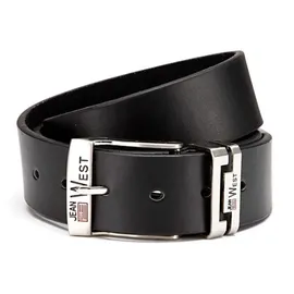BEZLIT Herrengürtel Leder 125 cm Schwarz