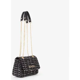Valentino Tweed Flap Bag Umhängetasche Baumwolle/Synthetik Black