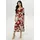 Aniston SELECTED Jerseykleid Midi Geblümt Rot/Schwarz/Weiß 34