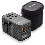 Verbatim Reiseadapter 100 W Schwarz 1 St.