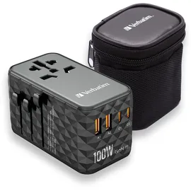 Verbatim Reiseadapter 100 W Schwarz 1 St.