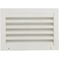 Upmann Wetterschutzgitter eckig zum Einbauen 295 x195 mm Alu