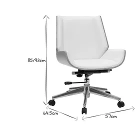 miliboo CURVED Holz Weiß