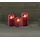 coen bakker LED Kerze 10 cm 12,5 cm 15 cm rot