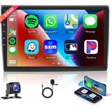 2G+64G Android Autoradio 2 Din für FIAT Bravo 2007-2014 mit Wireless Carplay Android Auto Navi GPS WiFi 9 Zoll Autoradio mit Mirror Link Bluetooth FM/RDS DAB/OBD/DVR Lenkradsteuerung Rückfahrkamera