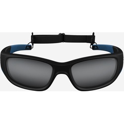 Sonnenbrille Wandern MHT550 Kinder ab 10 Jahren Kategorie 4 schwarz/silber, blau|schwarz, EINHEITSGRÖSSE