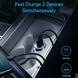 Anker 325 Auto-Ladegerät - Power Delivery - 53 Watt - Schwarz - Schwarz