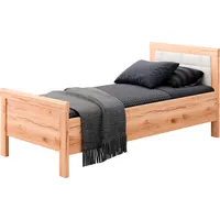 Priess Einzelbett PRIESS "Arnsberg", braun (astkernbuche, weiß), B:108cm L:208cm,