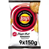 Lay's Pizza Hut Margherita – Knusprig gewürzte Kartoffelchips für eine gelungene Party (9 x 150 g)