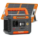 Tragbare Power Station Solargenerator - P66A - AC 200W, 400W Spitze - Set Mit 60W Solarpanel - Li‐Ion Akku - USB QC3.0 & Type‐C 18W - DC 12V 10...