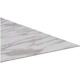 vidaXL Bodenplanken 55 pcs Weiß 5,11 m2 PVC