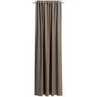 Neutex for you! Verdunkelungsvorhang NEUTEX FOR YOU "INSULA", braun (braungrau), Gardinen, 130cm, Multifunktionsband, 140cm, Polyester, Uni-Dimout für starke Verdunklung, nach Maß, B:140cm H:130cm