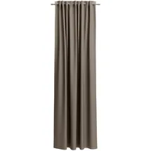 Neutex for you! Verdunkelungsvorhang NEUTEX FOR YOU "INSULA", braun (braungrau), Gardinen, 130cm, Multifunktionsband, 140cm, Polyester, Uni-Dimout für starke Verdunklung, nach Maß, B:140cm H:130cm