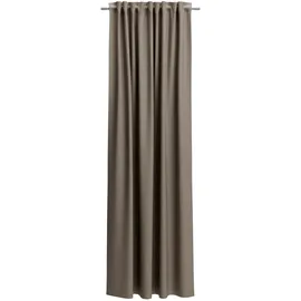 Neutex for you! Verdunkelungsvorhang NEUTEX FOR YOU "INSULA", braun (braungrau), Gardinen, 130cm, Multifunktionsband, 140cm, Polyester, Uni-Dimout für starke Verdunklung, nach Maß, B:140cm H:130cm