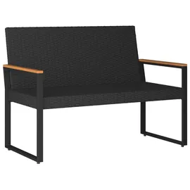 vidaXL Gartenmöbel Set 4-tlg. Schwarz/Cremeweiß
