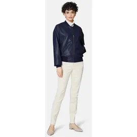 Madeleine Bomberjacke in cooler Leder-Optik in nachtblau | Gr.: 38