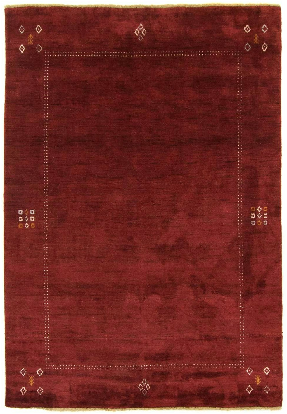Morgenland Gabbeh Teppich - Indus - Silky - rot - 240 x 170 cm - rechteckig