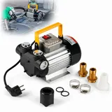 Mucola Ölabsaugpumpe 60L/min Heizölpumpe Dieselpumpe Selbstansaugend Ölabsaugpumpe 230V (Stück, 1-tlg), Selbstansaugend schwarz