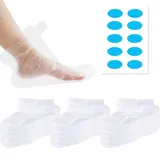 ZUWIJEQ Paraffinwachs Fußmaske Fußabdeckung, 100Pcs Clear Plastic Einwegstiefel Paraffin Bad Liner Fussmaske für die Fußpediküre Hot Spa Wax Treatment Fußabdeckungen Taschen Paraffin Fußmaske Socken