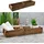 Cepewa Holzkiste Ziegelform 60 x 15 cm 1-tlg. Altholz Buche