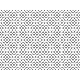 Queence Fliesenaufkleber QUEENCE "Muster", grau, B:15cm H:15cm T:0,1cm, Fliesenaufkleber, Stickerfliesen, selbstklebend, Sticker, 12er Set