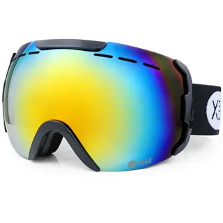 YEAZ Ski- Snowboardbrille schwarz/rot/weiß RIDGE