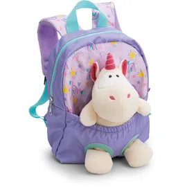 NICI Rucksack mit Plüschtier Einhorn 25 cm Lila