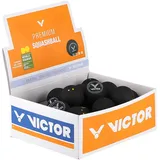 Victor Squashball Turnier (2 gelbe Punkte, Speed sehr langsam) schwarz - 36er Box