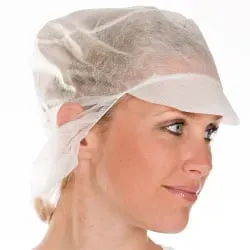 HYGOBASE Eco Schildmütze mit Haarschutz 128899 , 1 Karton = 10 x 100 Stück = 1.000 Stück, Ø 31 cm