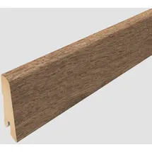EGGER Sockelleiste L487 Fußleiste | Bodenleiste 2,4m passt zu Perganti Nussbaum braun