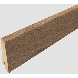 EGGER Sockelleiste L487 Fußleiste | Bodenleiste 2,4m passt zu Perganti Nussbaum braun