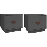 vidaXL Nachtschrank 40 x 34 x 35 cm Grau