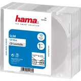 Hama 51164 CD-Leerhülle Slim 10er-Pack transparent