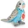 Teddy-Hermann Wellensittich blau