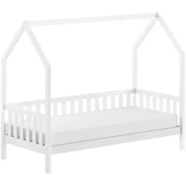 Vipack Hausbett Cabane 90 x 200 cm Kiefer massiv weiß