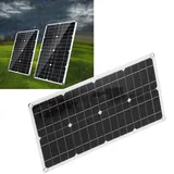 40-w-flexibles Polykristallines Silizium-solarpanel Mit Zwei Usb-anschlüssen Für Autobatterie Und Laptop