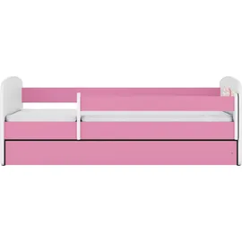 raumhirsch furniture Kinderbett mit Motiv Ballon 80 x 180 cm Holzwerkstoff rosa