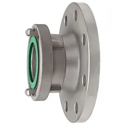 Storz-Übergangsstück, Edelstahl V4A, Storz-Größe 75-B, Flansch DN 80
