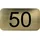 N/H Hausnummerntafel 50 Gold Metallic