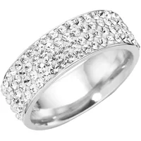 FIRETTI Ring Silber / weiß 54