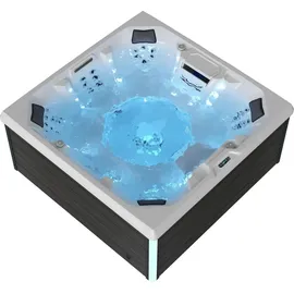 Tronitechnik Torcello 210 x 210 x 80 cm mit Heizung Schwarz