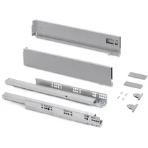 Emuca Schubladen-Kit für Küche und Bad 93x350 mm 40 kg grau