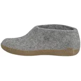Glerups dk Ledersohle Hausschuh (1-tlg) Hausschuh - Aus 100% reiner Naturwolle, Schützt vor Geruch grau 45 EU