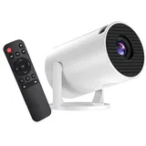 Mini-Projektor mit WLAN und HDMI/USB, tragbarer Heimkino-Projektor für den Außenbereich, 240° drehbar, integrierter Lautsprecher, für Schlafzimmer und Camping