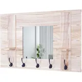 MCW Wandgarderobe mit Spiegel, Garderobenpaneel Garderobe, Garderobenpaneele,