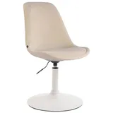 CLP Esszimmerstuhl Maverick Samt, drehbar und stufenlos verstellbar beige