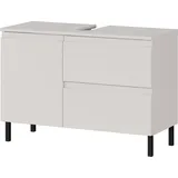 Germania Waschbeckenunterschrank 8243-572 GW-Salinas, in Kaschmir,mit Siphonaussparung, 80 x 56 x 34 cm (BxHxT)